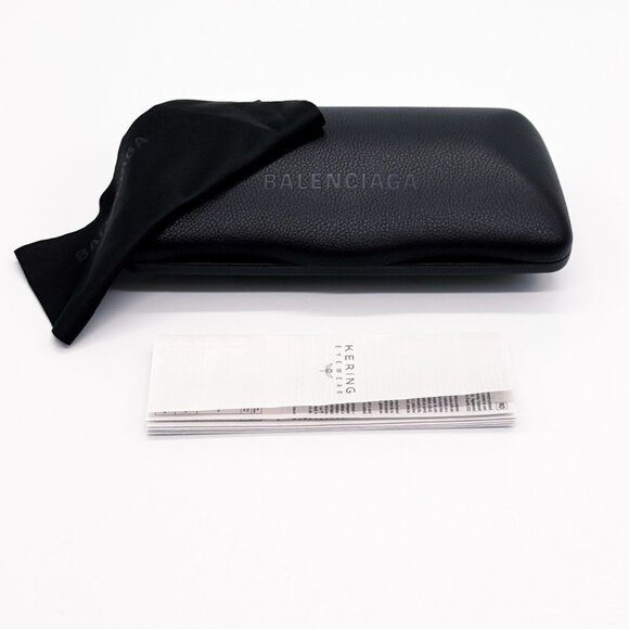 NEW BALENCIAGA BB0277S 001 SUNGLASSES UNISEX BLACK GREY OVAL EYEWEAR BALENCIAGA - Picture 12 of 12